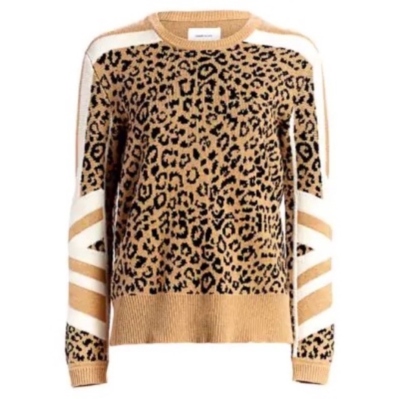 Current/Elliott Duvall Leopard Animal Print Sweater - Picture 5 of 12